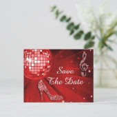 Carte Postale Faire-part Talons Aiguilles Brillants 45e Anniversaire Save T (Debout devant)