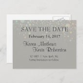 Carte Postale Faire-part Tan Parties scintillant Stars (Devant / Derrière)