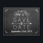 Carte Postale Faire-part Tandem Bicycle Chalkboard Typographie Mariage<br><div class="desc">Tandem Bicycle Chalkboard Typographie Mariage - Cartes de Faire-Part de Mariage.</div>