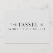 CARTE POSTALE FAIRE-PART TASSEL WORLD HASSLE GRAD GRAD EXPRESSIONS CO (Devant)