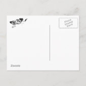 Carte Postale Faire-part Tatouage sucre crâne Enregistrer la date (Dos)