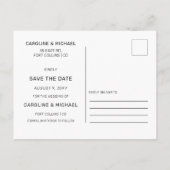 Carte Postale Faire-part Terracotta Burnt Orange Simple Photo Enregistrer L (Dos)