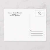 Carte Postale Faire-part Terracotta Rustique Orange Brûlé Enregistrer La Da (Dos)