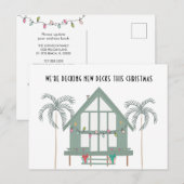 Carte Postale Faire-part Terrasses Nouvelles Terrasses Maison de Plage Palm (Devant / Derrière)