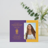 Carte Postale Faire-part Tête de mascotte Great Dane de l'Université d'Alba (Debout devant)