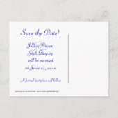 Carte Postale Faire-part Tétons Printemps MARIAGE Enregistrer la date (Dos)