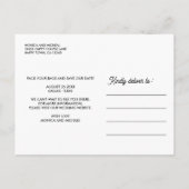 Carte Postale Faire-part TEXAS State Destination Mariage N'IMPORTE QUELLE C (Dos)