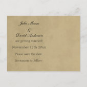 Carte Postale Faire-part Thème Pays Automne Enregistrer Le Mariage Date (Dos)