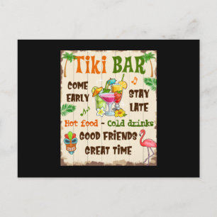 Carte Postale Faire-part Tiki Bar
