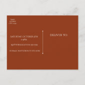 Carte Postale Faire-part TOMBEZ AMOUREUX Shower de Mariage d'Automne Tout É (Dos)