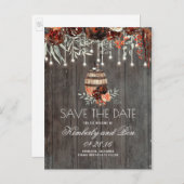 Carte Postale Faire-part Tonneau de vin et rustique de Bourgogne Enregistre (Devant / Derrière)