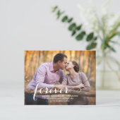 CARTE POSTALE FAIRE-PART TOUJOURS ET POUR TOUJOURS | ENREGISTRER LA DATE D' (Debout devant)