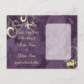 Carte Postale Faire-part Tournée de crème Épargnez la date, Photo (Dos)