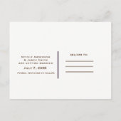 Carte Postale Faire-part Tournesols dans un bocal Mason Rustique Chic Save  (Dos)