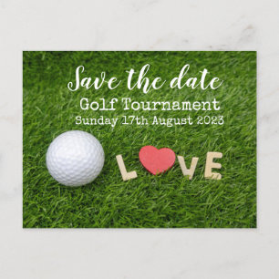Carte Postale Faire-part Tournoi de golf à l'occasion de Golf Save the date