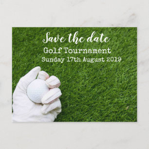 Carte Postale Faire-part Tournoi de golf Save the date
