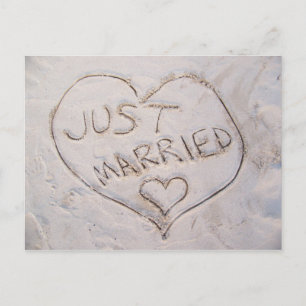 Carte Postale Faire-part Tout juste mariés