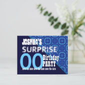 Carte Postale Faire-part Toute année Anniversaire surpris Enregistrer la da (Debout devant)