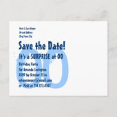 Carte Postale Faire-part Toute Année Sauvegarder la Date Surprise Anniversa (Dos)