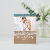 Carte Postale Faire-part Trésors de la plage et de l'océan Photo Enregistre (Debout devant)