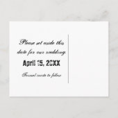 Carte Postale Faire-part Trio de chauves-souris Halloween Enregistrer la da (Dos)