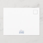 Carte Postale Faire-part Trois Coeurs Une Famille Bleu foncé Bébé Garçon Na (Dos)