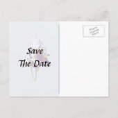 Carte Postale Faire-part Trois iris aux nuances de magenta (Dos)