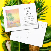 Carte Postale Faire-part Tropical Beach Destination Mariage Enregistrer La