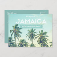 Tropical Beach Jamaica Wedding Sauvez les dates