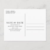 Carte Postale Faire-part Tropical Destination Beach Wedding Save the Date (Dos)