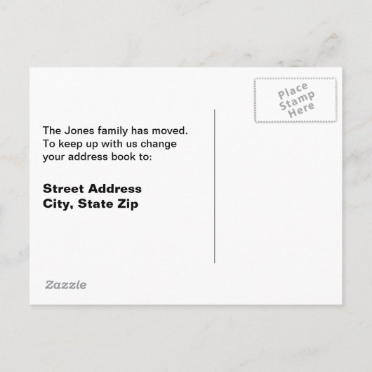 Carte Postale Faire-part Trouble (Dos)