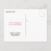 Carte Postale Faire-part Typographie de la Saint-Valentin mignonne et douce (Dos)