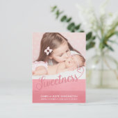 Carte Postale Faire-part Typographie de la Saint-Valentin mignonne et douce (Debout devant)