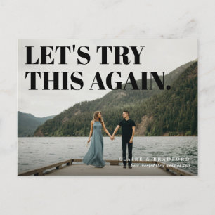 Carte Postale Faire-part Typographie gras et gras Enregistrer une nouvelle 