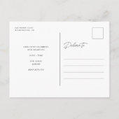 Carte Postale Faire-part Typographie Latérale Diplômé 2022 3 Photo Fête (Dos)