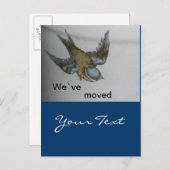 Carte Postale Faire-part umgezogen à vent (Devant / Derrière)