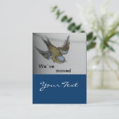 Carte Postale Faire-part umgezogen à vent (Debout devant)