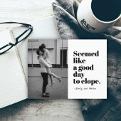 Carte Postale Faire-part Un bon jour pour Elope Photo