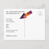 Carte Postale Faire-part Une nouvelle adresse drôle dans l'espace cosmique (Dos)