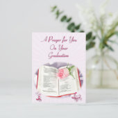 Carte Postale Faire-part Une prière pour la remise des diplômes (Debout devant)