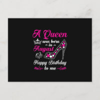 Une Reine Est Née En Août Femmes Anniversaire
