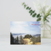 Carte Postale Faire-part Une salle avec une vue (Debout devant)