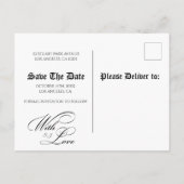 Carte Postale Faire-part Unique Journal Classic Enregistrer La Date (Dos)