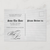 Carte Postale Faire-part Unique Newspaper wedding Announcement Postcard (Dos)