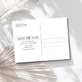 Carte Postale Faire-part Unique photo Budget Mariage Enregistrer la date