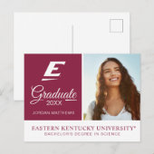 Carte Postale Faire-part Université de l'Eastern Kentucky E (Devant / Derrière)