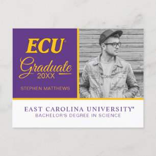 Carte Postale Faire-part Université d'East Carolina Logo ECU