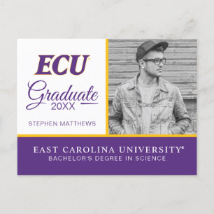 Carte Postale Faire-part Université d'East Carolina Logo ECU