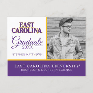 Carte Postale Faire-part Université d'État de Caroline orientale East Car