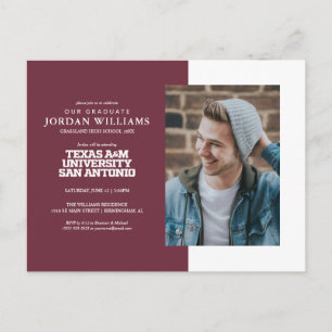 Carte Postale Faire-part Université Texas A&M de San Antonio